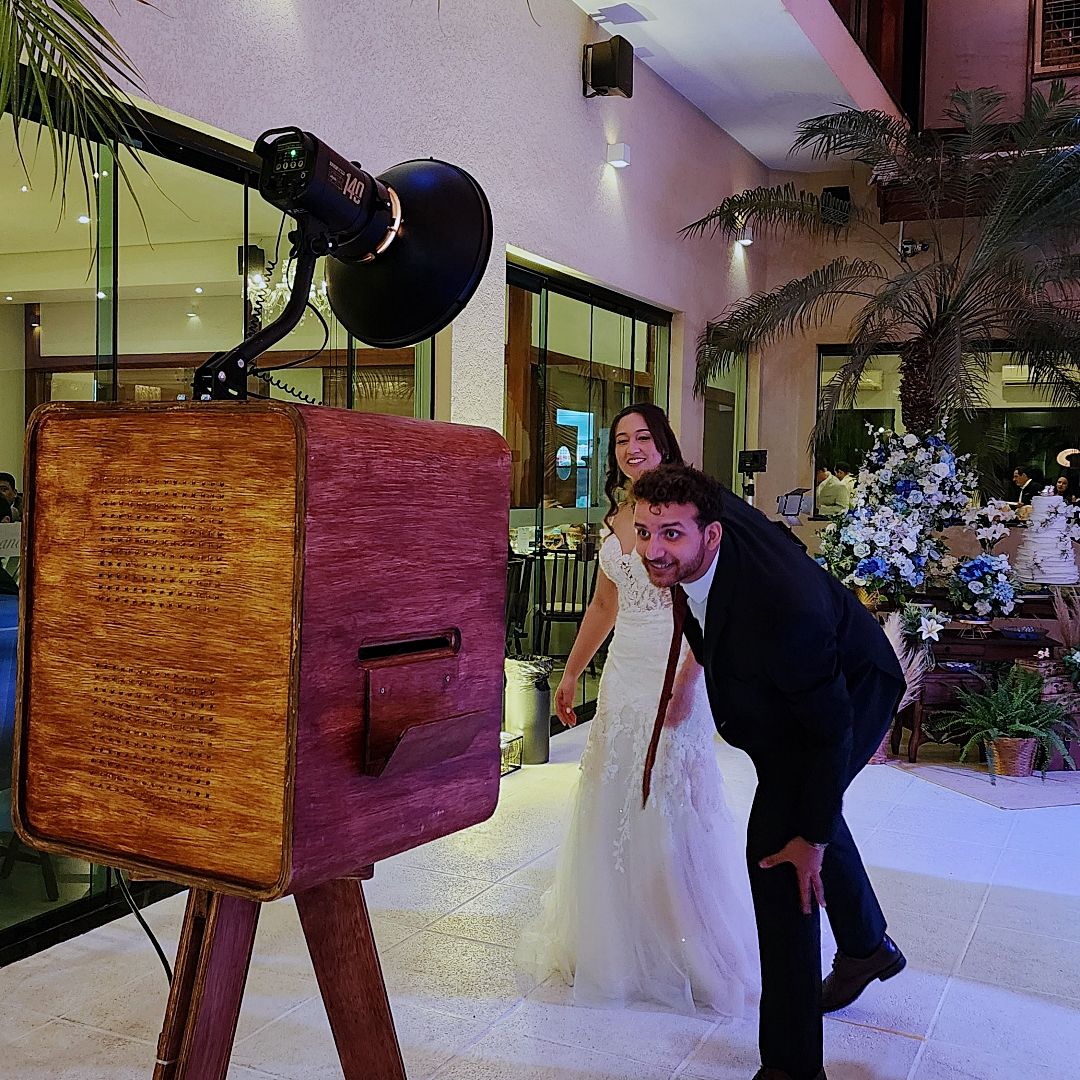 Espelho Mágico Retrô em festa de debutante em Campinas