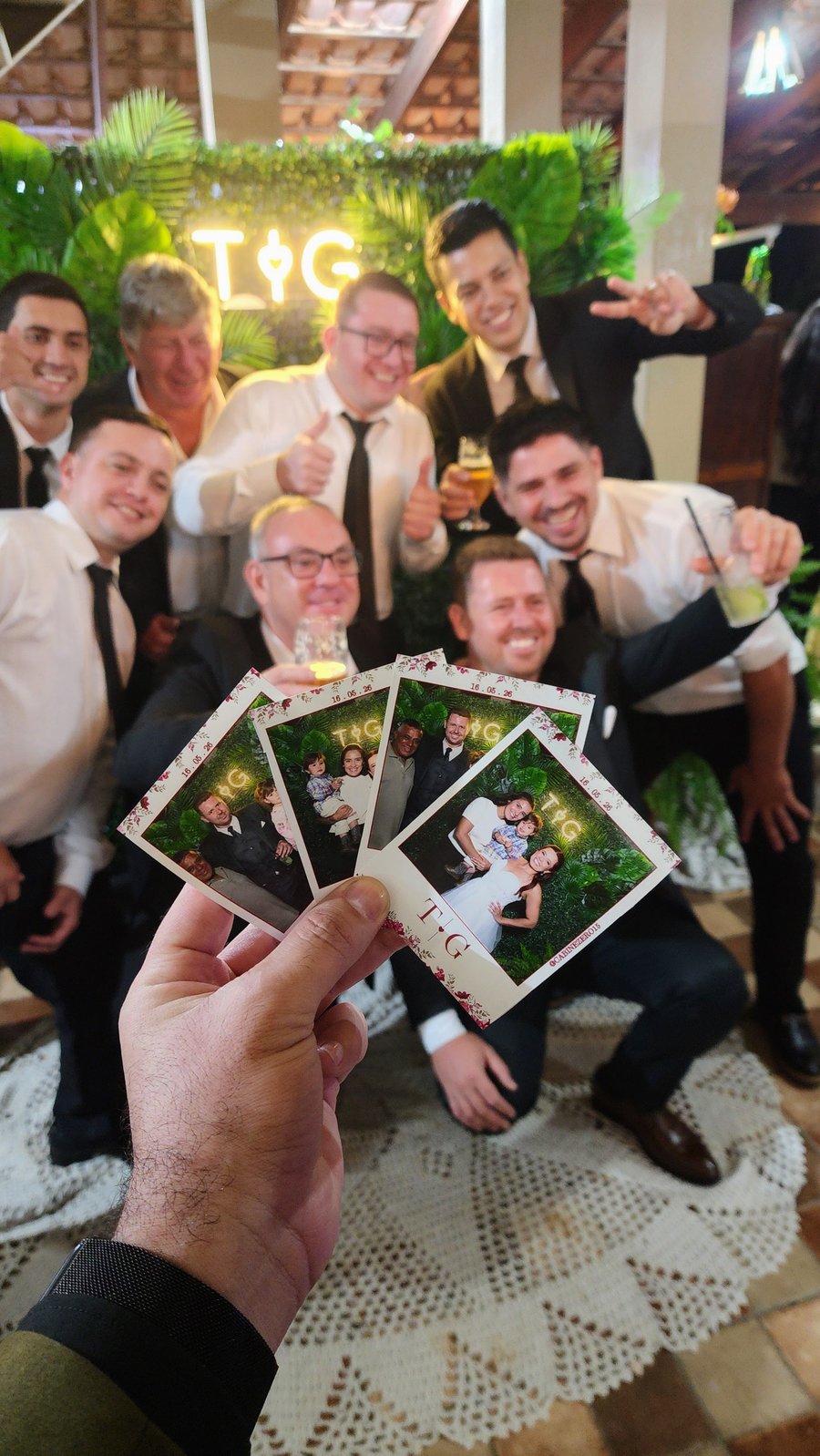 Totem Retrô da Cabine Zero 15 em evento de casamento em Sorocaba